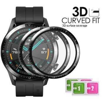 3D Изогнутое Защитное Стекло Из Мягкого Волокна Для Huawei Watch GT 3 Pro 42 мм 43 мм 46 мм Защитные Пленки Runner Для Huawei 2 Pro 2E Film