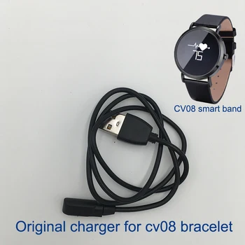 2019 оригинальное 2-контактное черное зарядное устройство с сильным магнитом, кабель для зарядки cv08 cv08c smart band, умный браслет, умный браслет-браслет