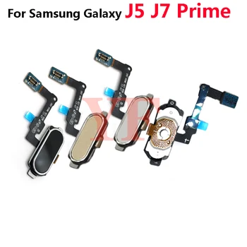 Для Samsung Galaxy J5 J7 Prime 0ne5 one7 2016 G570 G610 G530 G730 Кнопка Home Touch ID Датчик Отпечатков пальцев Клавиша Возврата Гибкий кабель