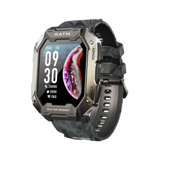 2023 Новый C20 Smartwatch Мужской 5ATM Водонепроницаемый Спорт На Открытом Воздухе Фитнес-Трекер Мониторинг Здоровья Смарт-Часы для Android IOS