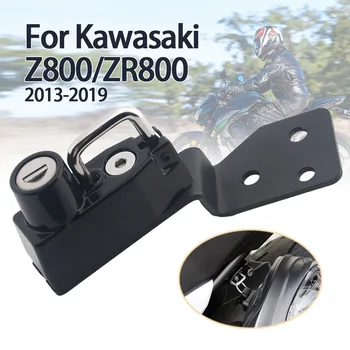 Комплект замков для мотоциклетных шлемов Kawasaki Z800 ZR800 Защитный противоугонный замок для шлемов, защищенный от коррозии, аксессуары из прочного алюминиевого сплава