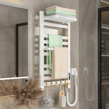 Электрическая вешалка для полотенец, стеллаж для хранения в ванной комнате, ванная комната отеля из углеродного волокна, интеллектуальная сушилка, ванная комната