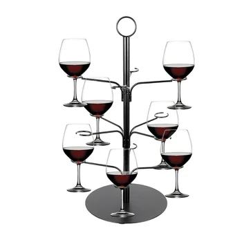 ИНТЕЛЛЕКТУАЛЬНЫЙ 3-Уровневый Держатель для бокалов для вина, Отдельно Стоящий Настольный Стеллаж для хранения коктейльного стекла, Подставка для дисплея в виде дерева