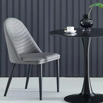 Роскошные обеденные стулья Nordic Light, Домашние стулья со спинкой, Современные и простые стулья для отдыха, Мебельные гарнитуры