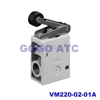 Пневматический переключатель механического клапана роликового типа ручной клапан VM220-02-01A двухпозиционный 3-ходовой SMC тип