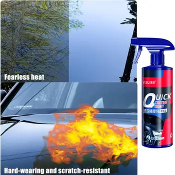 Керамическое покрытие 500 мл Автокраски Crystal Wax Spray Наногидрофобный Жидкий Полимерный Олеофобный Спрей для деталей автомобилей от дождя