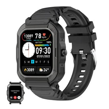 Мужские смарт-часы H30 с функцией Bluetooth для вызова, мониторинга сердечного ритма, артериального давления, спорта на открытом воздухе, водонепроницаемые военные умные часы