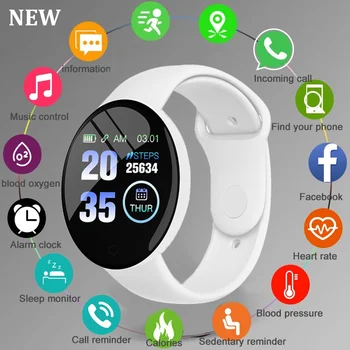 Детские Смарт-Часы Bluetooth Фитнес-Трекер Спортивный Браслет Пульсометр Артериальное Давление Smartwatch для IOS Android Бесплатная доставка