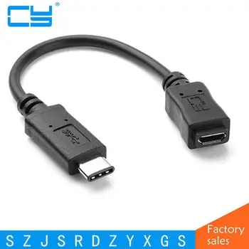 Реверсивный дизайн Штекерный разъем USB 3.0 3.1 Type C к гнездовому кабелю передачи данных Micro USB 2.0 для планшетов и мобильных телефонов N1
