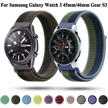 Gear S3 Classic/Frontier Ремешок Для Samsung Galaxy Watch 46 мм/Galaxy 3 45 мм Браслет 22 мм Нейлоновый Ремешок Для Часов Ремень