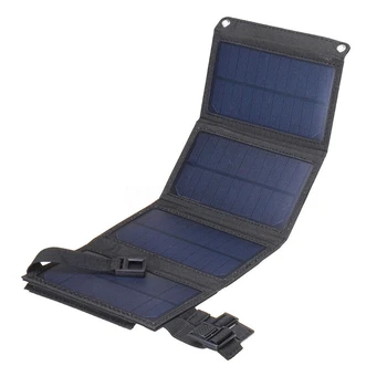 8 Вт Солнечный Складной Зарядный Пакет Солнечная Зарядная Сумка Портативное Солнечное Зарядное Устройство Зарядная Сумка Черный