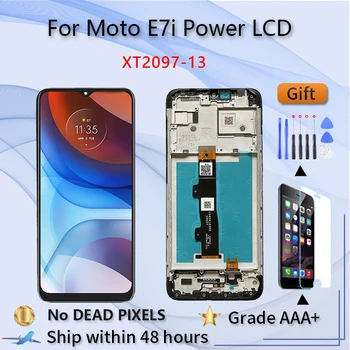 ЖК-Дисплей Для Motorola Moto E7i Power Screen Замена XT2097-13 ЖК-Сенсорный Экран С Рамкой Digiziter Panel В сборе AAA +