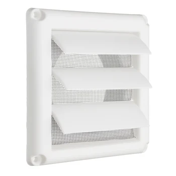 5,6-дюймовая Белая пластиковая решетка с жалюзи для вентиляции с регулируемым экраном, обогрев, охлаждение и вентиляционные отверстия.