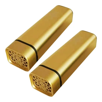 2 комплекта USB-курильницы для благовоний, портативный электрический ароматический диффузор Bakhoor, мини-арабский держатель для благовоний, мусульманский Золотой
