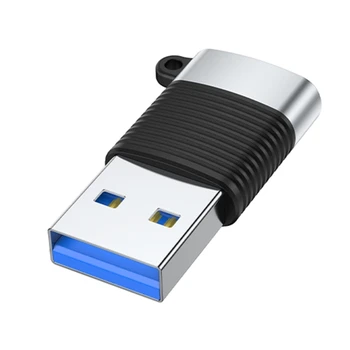 Конвертер USB3.0 в Type C со скоростью передачи данных 480 Мбит/с, совместимый с кабелем для передачи данных USB C и устройствами, легкий адаптер