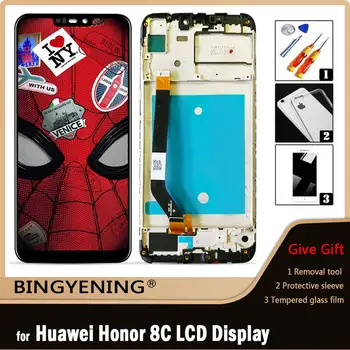 Оригинальный Для Huawei Honor 8C ЖК-дисплей С Сенсорным Экраном Digitizer В Сборе Для 6,26-дюймового Honor Paly 8C BKK-AL10 BKK-L21 С рамкой