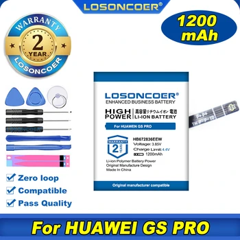 100% Оригинальный аккумулятор LOSONCOER 1200 мАч HB672836EEW для Huawei Honor GS PRO Watch Battery