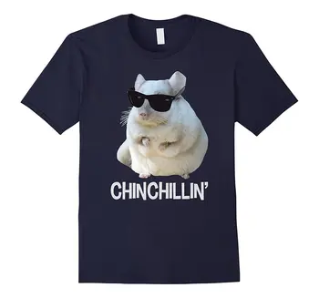 Горячая распродажа 2019, модная футболка Chinchillin из 100% хлопка, забавная футболка для любителей шиншилл, классный подарок