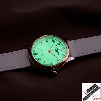 Автоматические часы SEAGULL ST2130 Movt Винтажный Классический Водонепроницаемый Кожаный ремешок Механические Часы для мужчин relogio masculino
