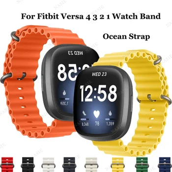 Ремешок Ocean для Fitbit Versa 3 / Versa 2 / Versa 4 Lite Ремешок для часов Браслет Красочный смарт-браслет для Fitbit Versa Sense 2