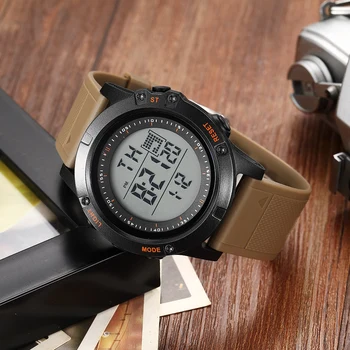 Цифровые мужские часы Male Hombre цвета хаки, водонепроницаемые наручные часы для спорта на открытом воздухе, ударопрочные военные светодиодные часы, лучший подарок