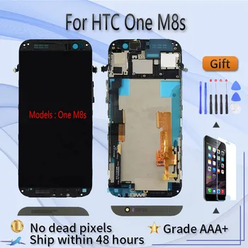 Для HTC One M8s ЖК-экран в сборе с сенсорным стеклом на передней панели, оригинальный ЖК-дисплей M8S из черного золота