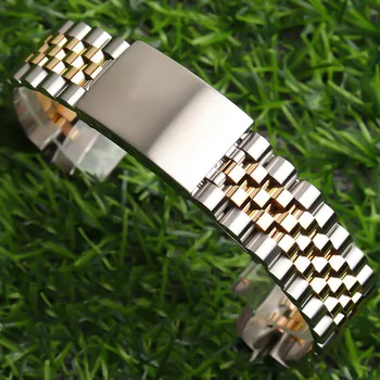 Аксессуары для часов Браслет для Rolex Мужской женский ремешок для часов Безопасная пряжка Ремешок для часов из цельной нержавеющей стали 13 17 19 20 21 мм
