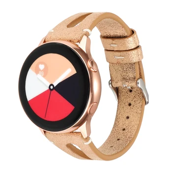 Индивидуальный ремешок для умных часов из натуральной кожи Droplet для 20 мм 22 мм мужских и женских Samsung Galaxy watch strap Huawei belt