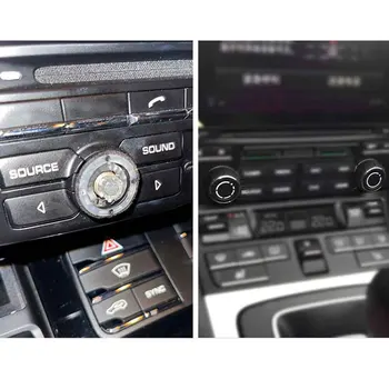 Совершенно Новая ручка регулировки громкости звука ABS Крышка ручки регулировки громкости звука Черная Кнопка переключения управления для Porsche Cayenne 2011-2017