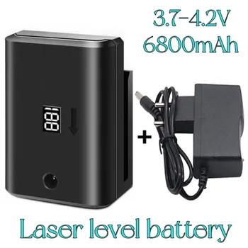 100% Новый заряжаемый аккумулятор высокой мощности емкостью 6800mAh, лазерный уровень 360 строительных инструментов для выравнивания 3D 12-линейный мощный зеленый лазерный уровень