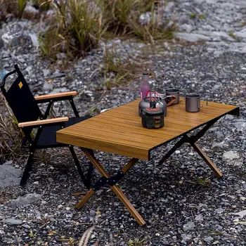 Складной стол для кемпинга на открытом воздухе Из алюминиевого сплава Портативный Сверхлегкий Стол для кемпинга, стол для барбекю, яичный рулет, Большой стол для отдыха в походе.