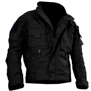 Тактическая куртка Для мужчин, Военный спецагент, Устойчивые к царапинам Куртки-карго, Уличный мотоцикл, Армейское боевое пальто SWAT, Высокое качество