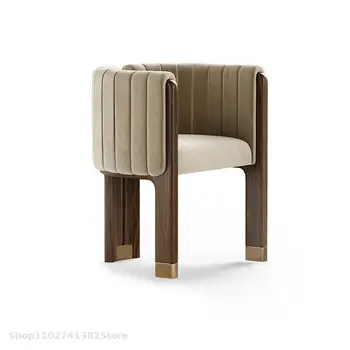 Итальянский минималистский Обеденный стул из ясеня Home New Designer с подлокотником Nordic Chair Индивидуальность Креативность
