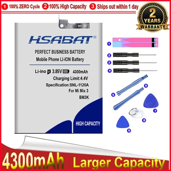 HSABAT 0 Цикл 4300 мАч BM3K Батарея для Xiaomi Mi Mix 3 Высококачественный Сменный Аккумулятор Мобильного Телефона