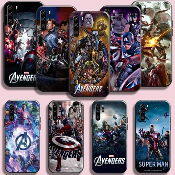 Плакат Marvel Avengers Чехол Для Телефона С Плакатом Huawei P50 P40 P30 P20 Pro Lite 5G P Smart Z Carcasa Жидкие Силиконовые Чехлы TPU Задняя Крышка