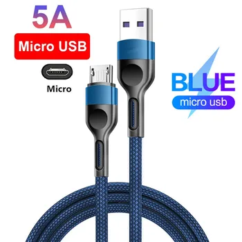 Кабель для быстрой зарядки Micro USB Для Samsung Galaxy A3 A5 A7 2016 J3 J5 J7 A6 A7 2018 USB Кабель Для Зарядного Устройства Кабель для зарядки 1 м/2 м/3 м/0,5 м
