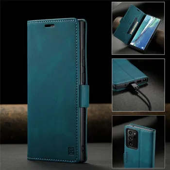 Samsung Galaxy Note 20 Ultra Case, кожаный магнитный флип-чехол для Samsung Galaxy Note 10 Plus, чехол для телефона, чехол-бумажник, подставка