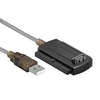 Кабель USB 2.0 для IDE / SATA Easy Drive, Кабель взаимного преобразования, Универсальный адаптер твердотельного накопителя для компьютера SATA 2,5 / 3,5 дюймов