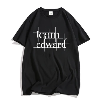 Летняя модная Повседневная футболка Twilight Team Edward с коротким рукавом, футболка Movie Twilight Legend, мужская футболка Ropa Hombre