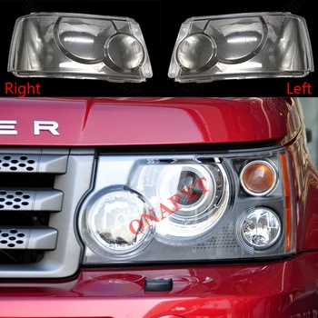 Для LAND Rover RANGE ROVER SPORT 2005-2009 Крышка передней фары автомобиля Автоматическая фара Прозрачный абажур стеклянная линза