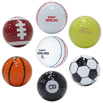 мяч для гольфа 7 шт./упак. 2 слоя (6 шт) 3 слоя (1шт 3-линейный мяч) с розничной упаковкой высококачественный новый подарок для мужа и детей
