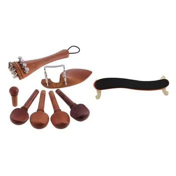 Набор аксессуаров для скрипки из натурального мармеладного дерева 4/4 с профессиональным плечевым упором для скрипки из кленового дерева