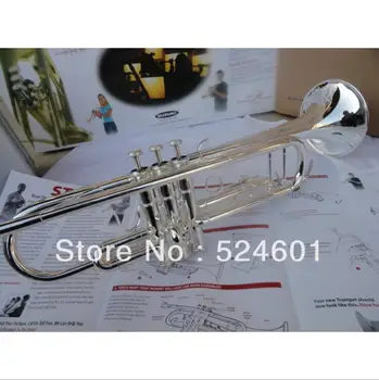 Оригинальная труба SUZUKI Small из нержавеющей стали с серебрением Professional 965 духовых инструментов Bb Trumpet TR-200S
