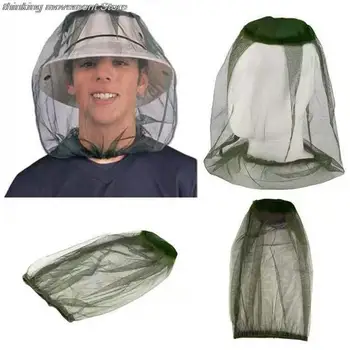 Уличная шляпа от комаров, Легкий капюшон от насекомых, Уличная шляпа для рыбалки, Портативный головной убор для сбора меда, предотвращающий появление пчел