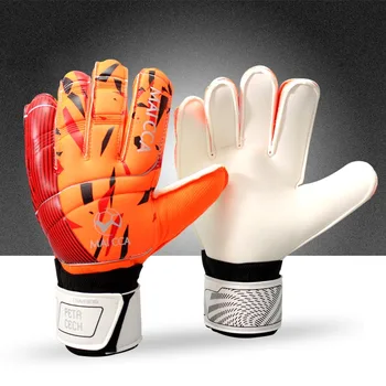 Футбольные вратарские перчатки для взрослых и молодежи, Профессиональные Латексные Спортивные защитные перчатки, противоскользящие Дышащие Футбольные вратарские перчатки