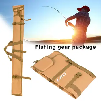 Многофункциональная складная сумка для удочки, вместительная Утолщенная сумка для хранения рыболовных принадлежностей, Регулируемый ремень, сумка для рыболовных инструментов.