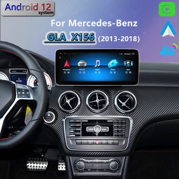 Android 12 HD 10,25 Дюймов Для Mercedes-Benz GLA X156 GLA200 2013 2018 Авто CarPlay Автомобильное Радио GPS Навигация DVD Мультимедийный Плеер