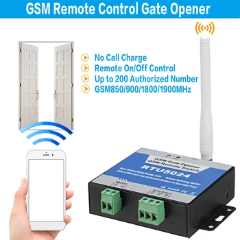 RTU5024 GSM Реле открывания ворот Дистанционные Дверные аксессуары Переключатели 850/900/1800/1900 МГц для бытовых принадлежностей для спальни