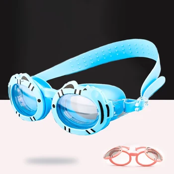 2 в 1 Детские Противотуманные очки для плавания, Пляжный серфинг, Очки для дайвинга, Мультяшные Мальчики и девочки, Летние очки для купания, Детские очки для плавания