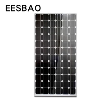 Эффективная Монокристаллическая Солнечная Энергия Мощностью 200 Вт 12 В Высокого Качества С Фотоэлектрическим Модулем И Панелью Питания Бытовой Системы
